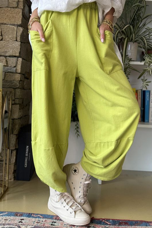 Lagen Shelby Barrel Pant Kiwi